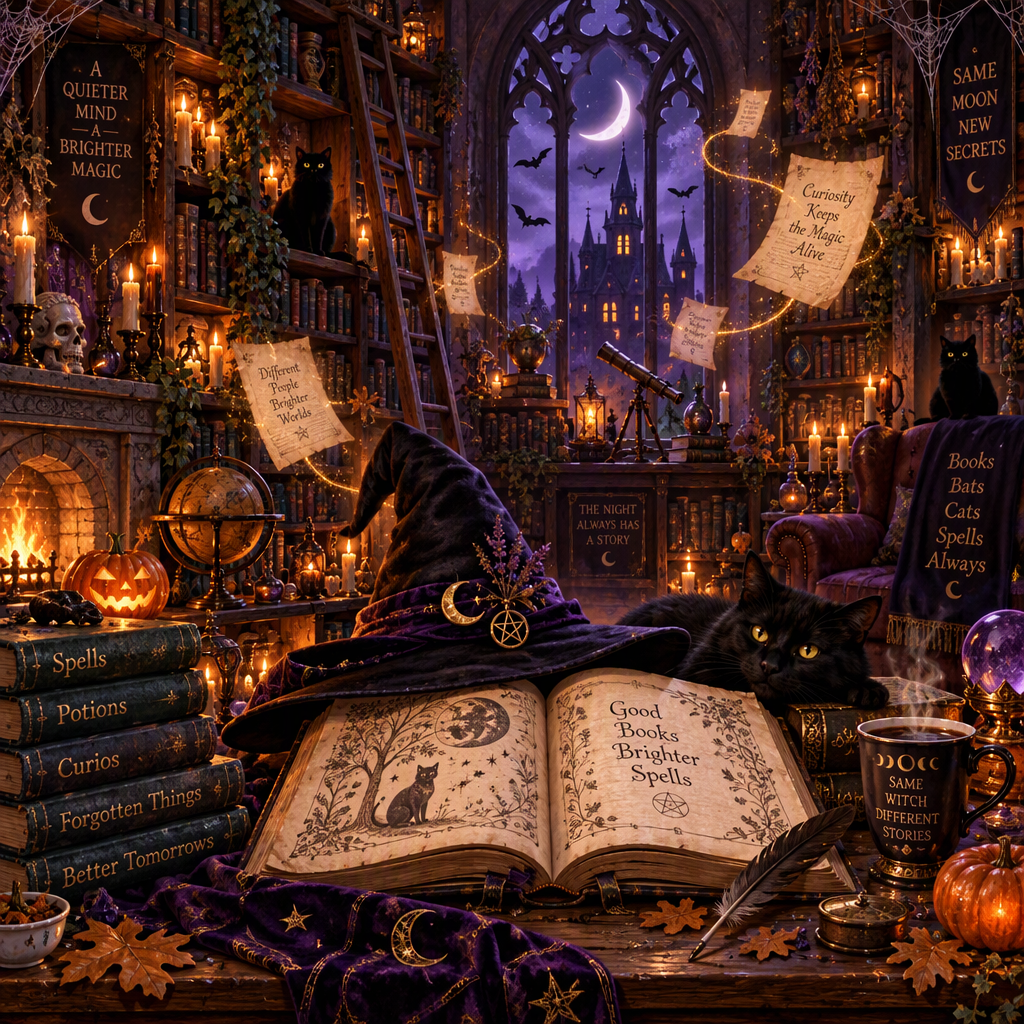 Halloween Witchlight Library Number painting [AI-a0ed7e1d-2737a2c79f97]