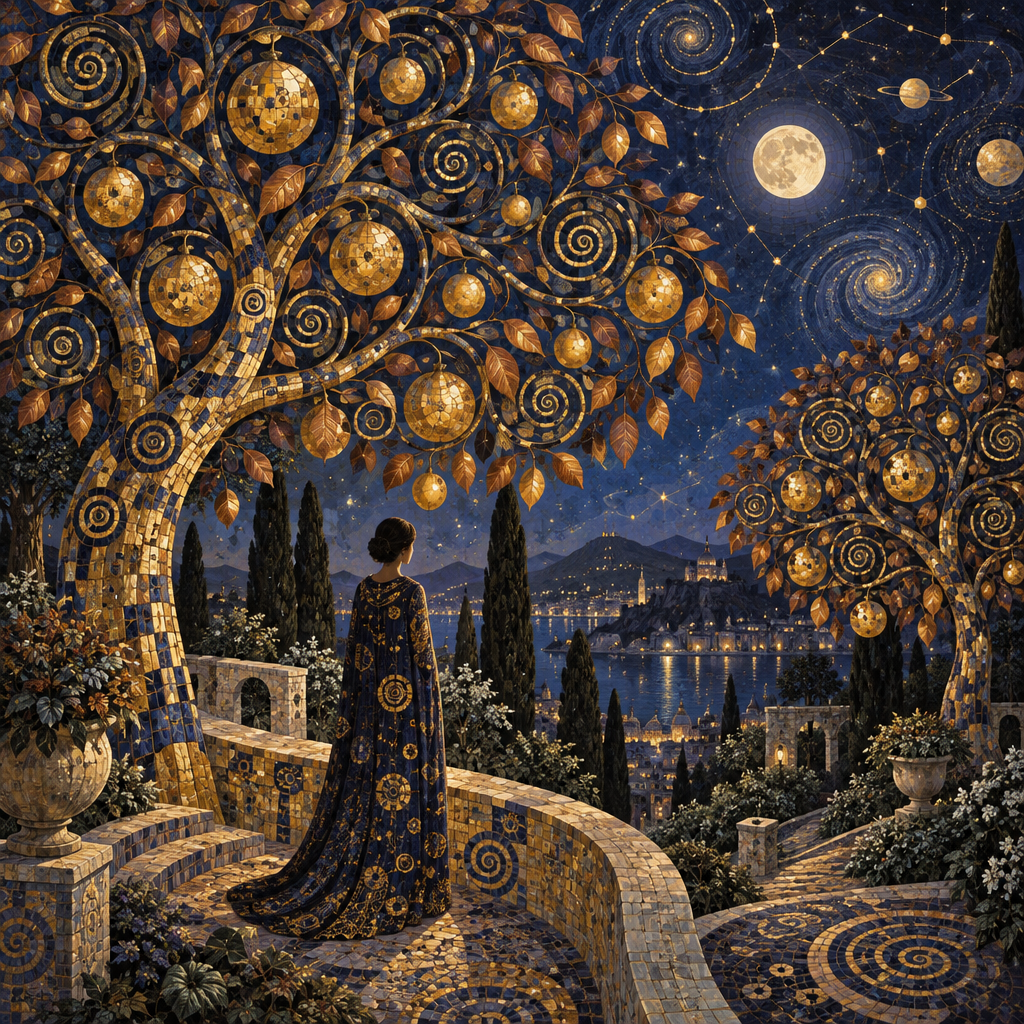 Gustav Celestial Orchard Numbered painting kits [AI-77297519-840a2388e93c]