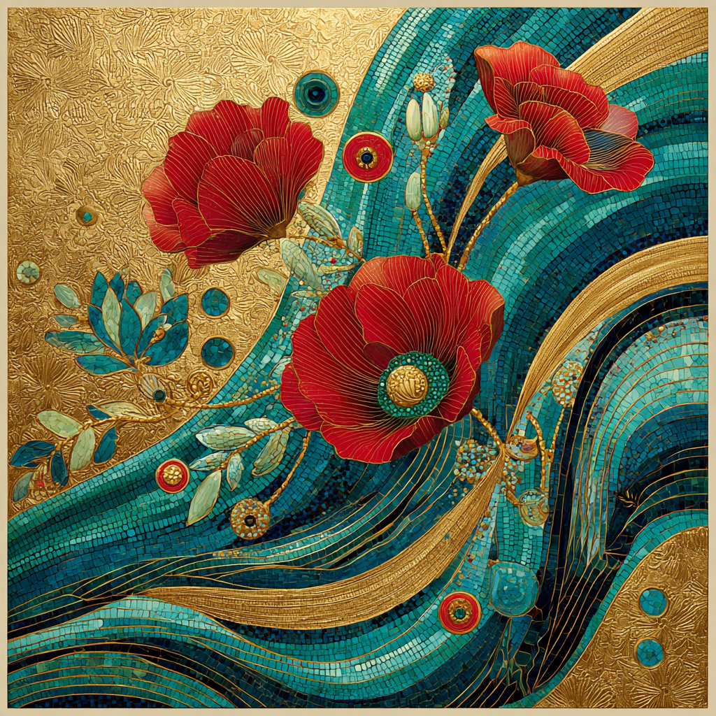 Gustav Klimt Inspired Golden Whispering Pollination Veil Painting by numbers kit [AI-b2ace205-1a4fc6b8d508]