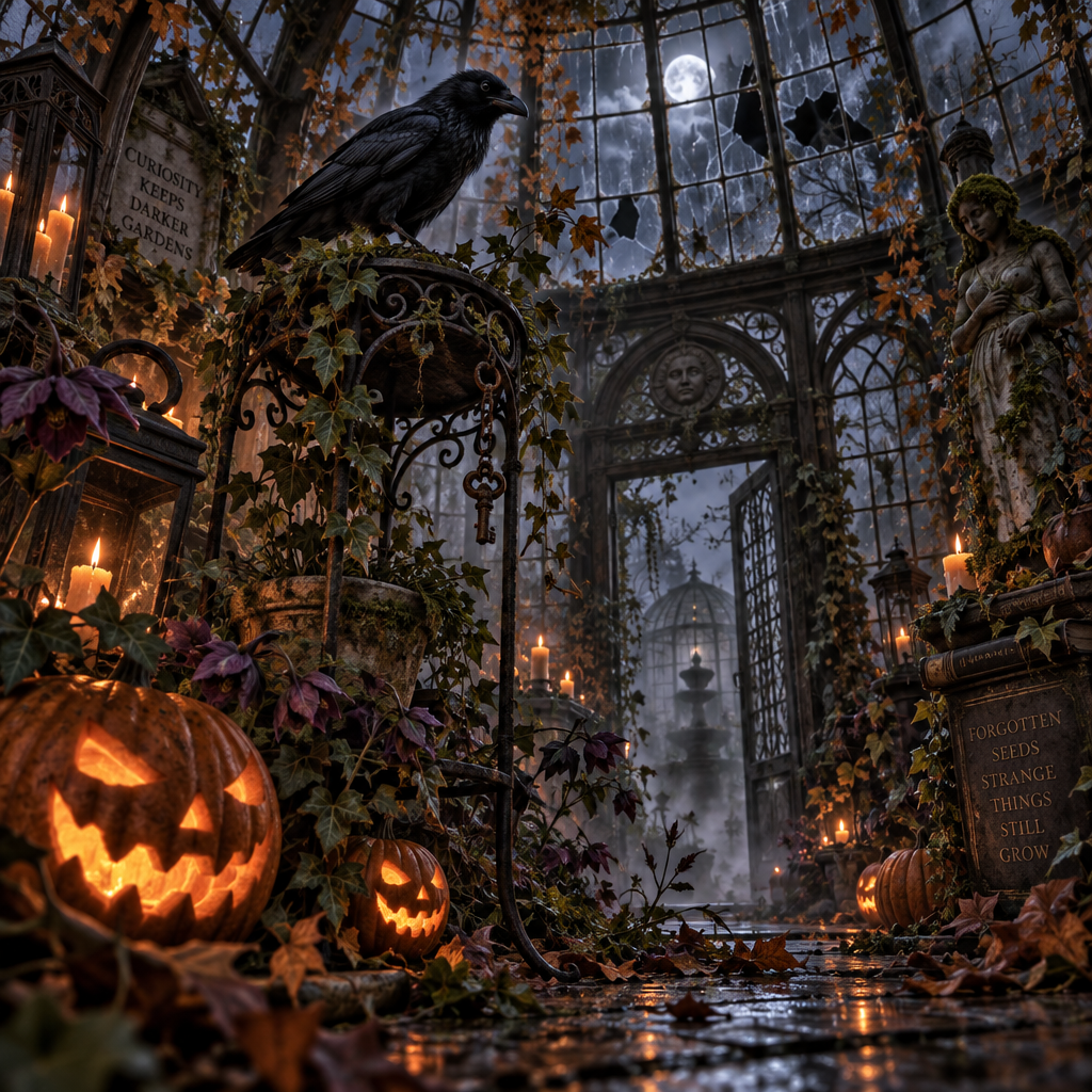 Halloween Candle Crow Conservatory paint by color [AI-c1f3d2ec-fa2831fdcb70]