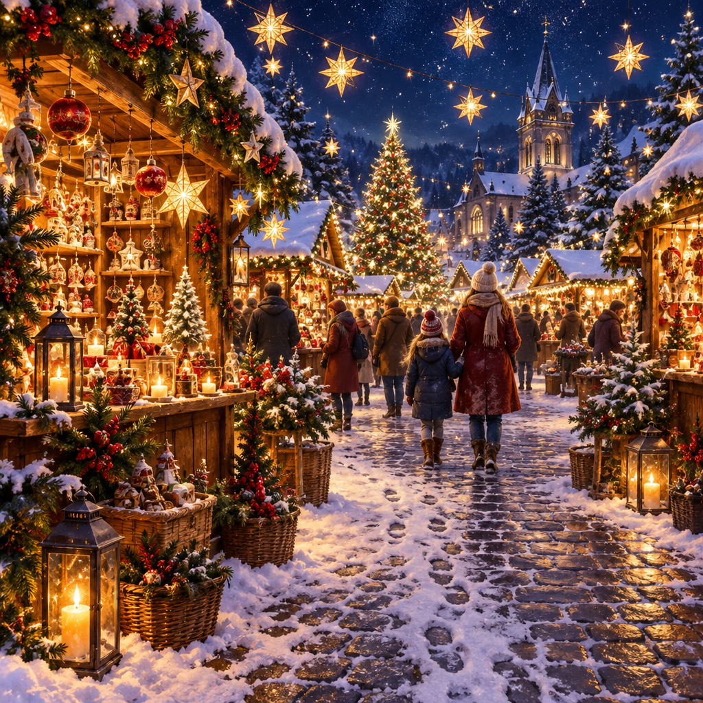 Midnight Market Of Tiny Stars Painting by numbers kit [AI-87e45af2-76f2c18698d1]