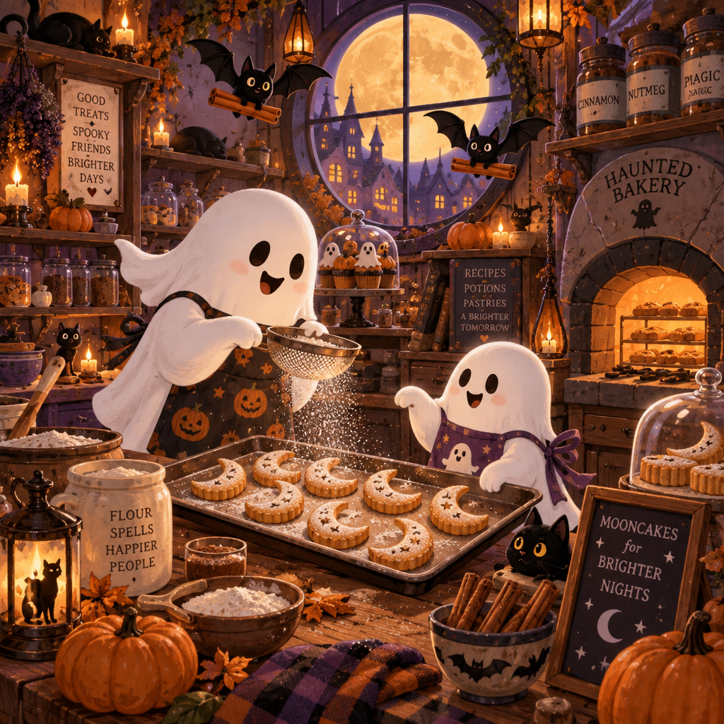 Halloween Mooncake Bakery Number painting [AI-707e0631-e7aa549dfd28]