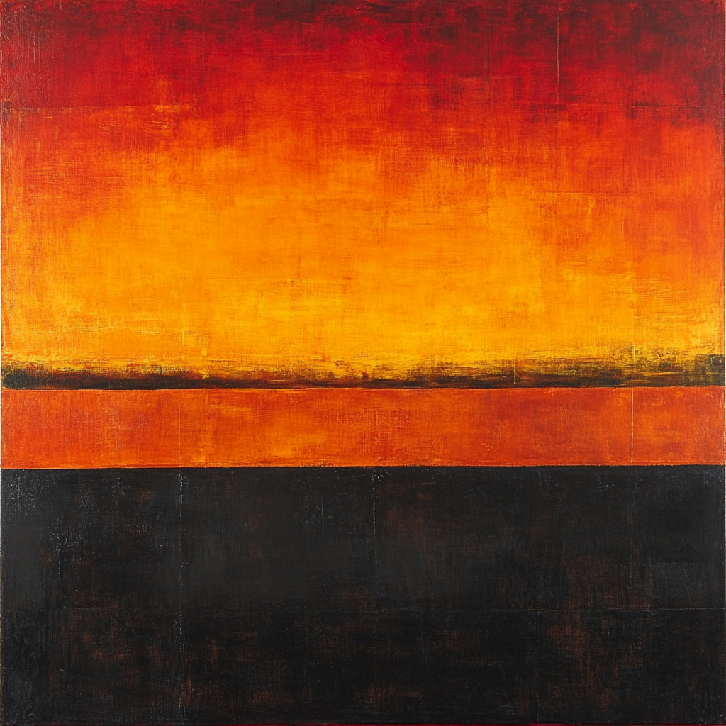 Mark Rothko Inspired Sunset Silence Paint by numbers kits