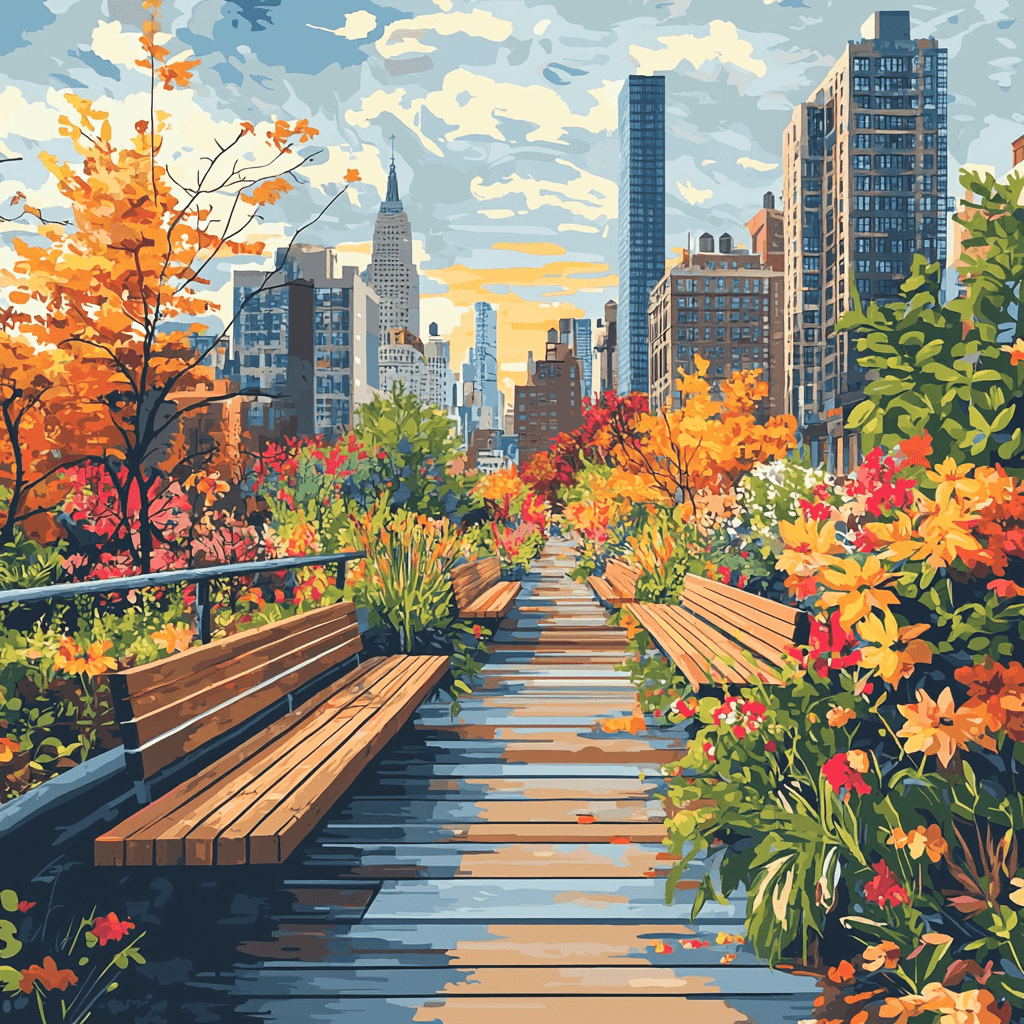 High Line - New York City Paint By Number