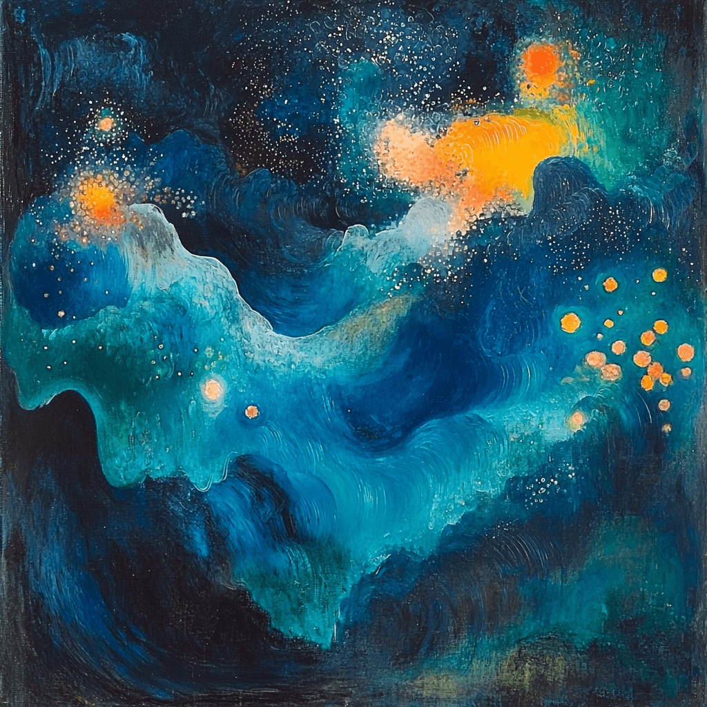 Paul Cézanne Inspired Celestial Garden Dream Paint By Numbers