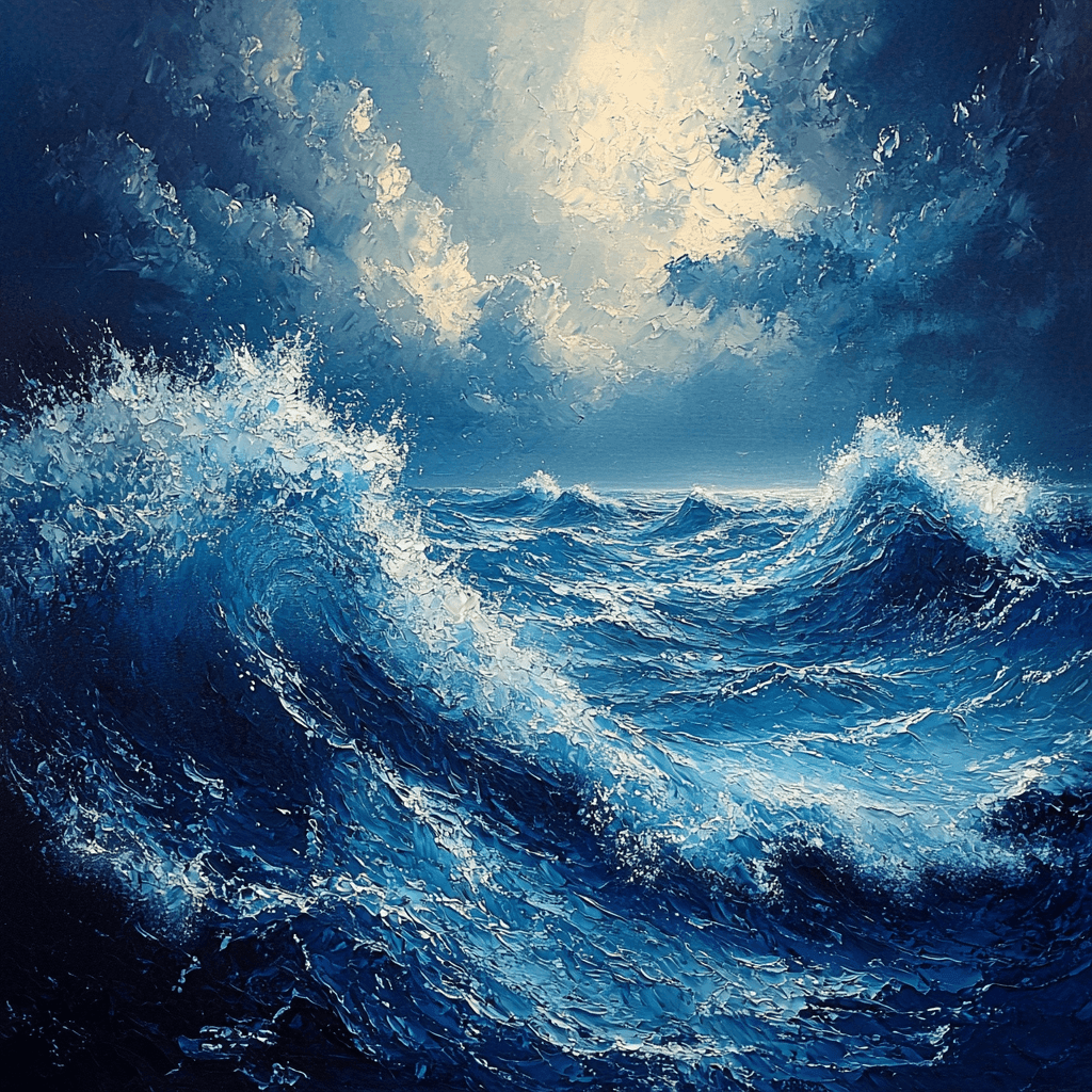 Rembrandt Van Rijn Inspired Baroque Ocean Symphony Number Painting