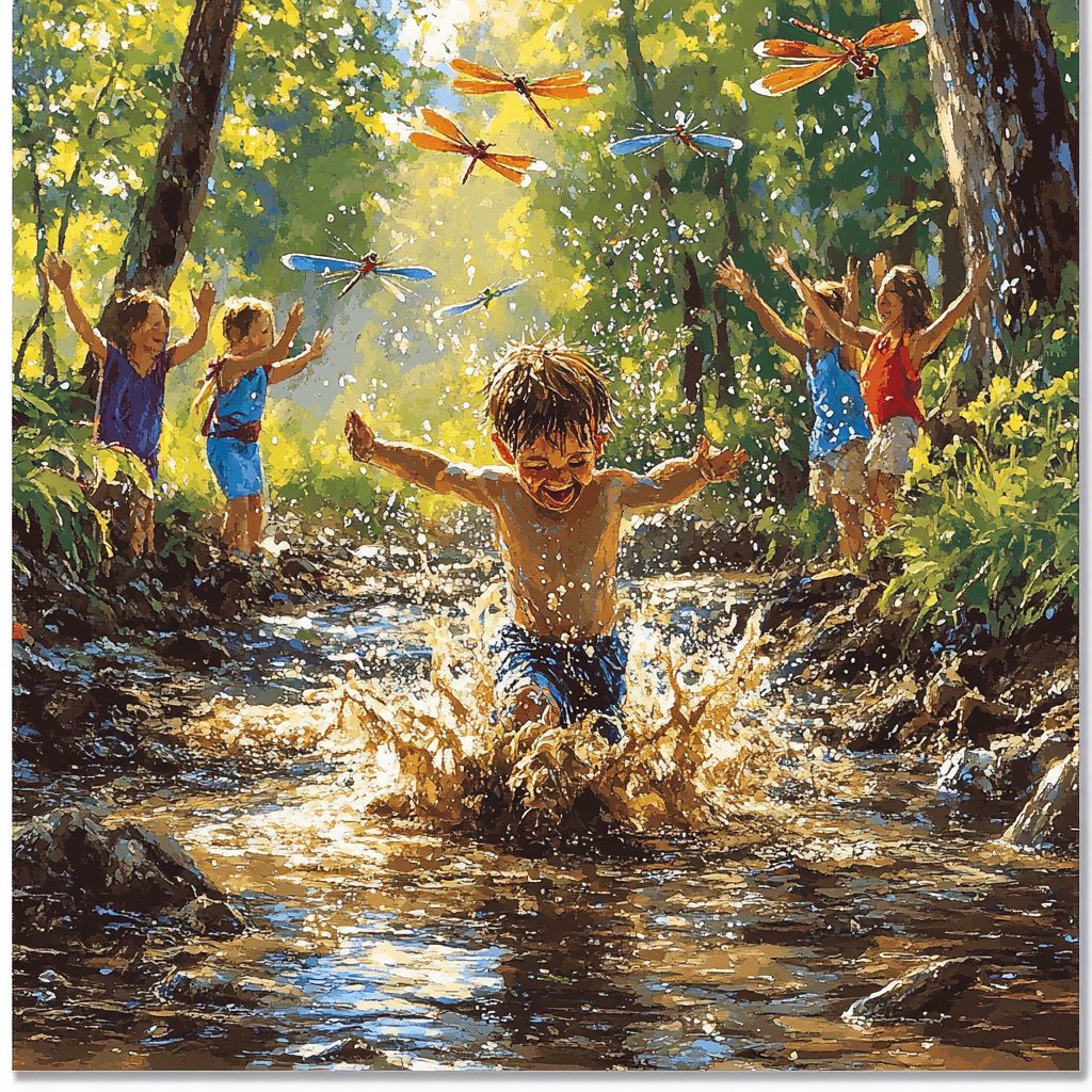 Tantor Mud Splash Numbered painting kits
