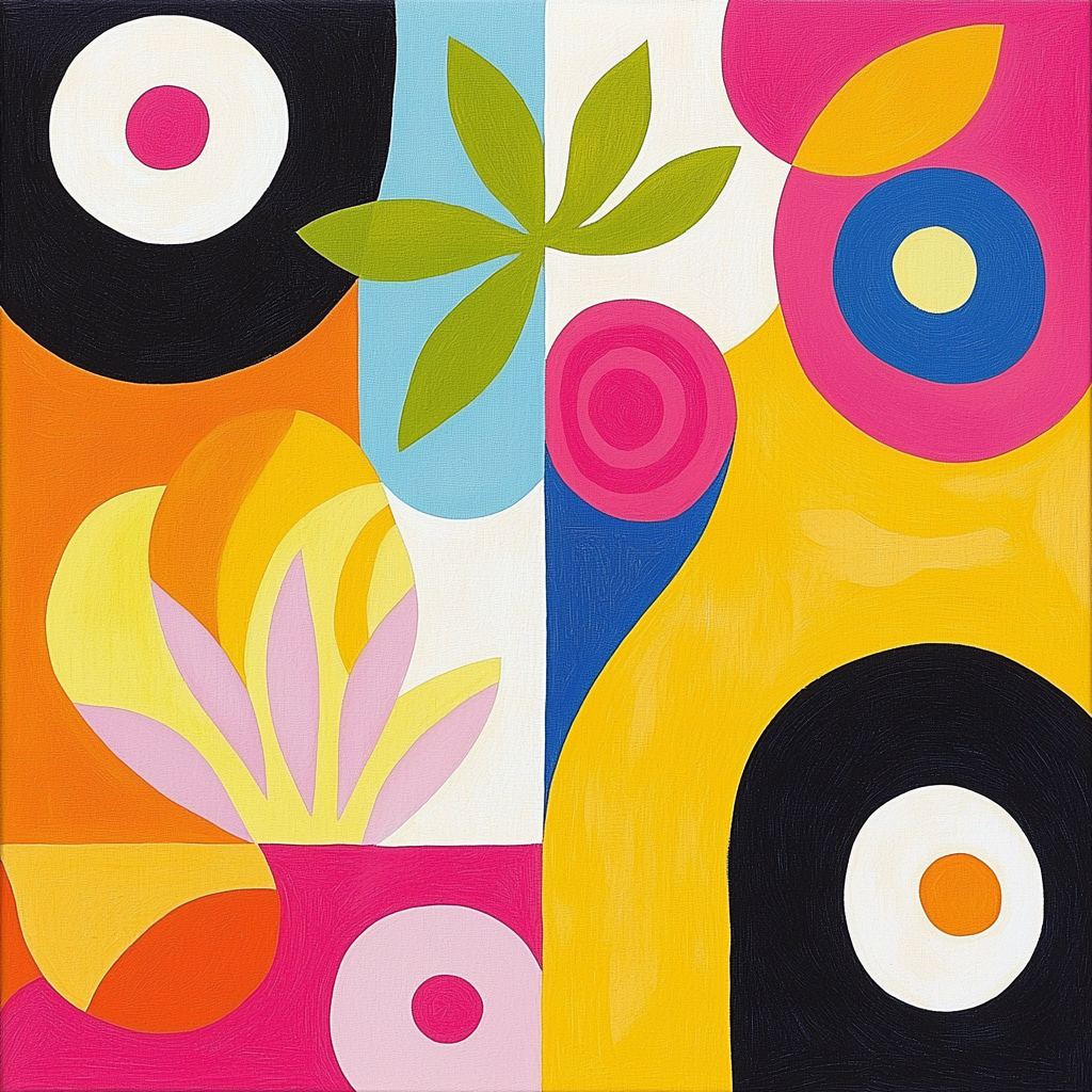 Joan Miró Inspired Abstract Playfulness DIY Paint By Numbers