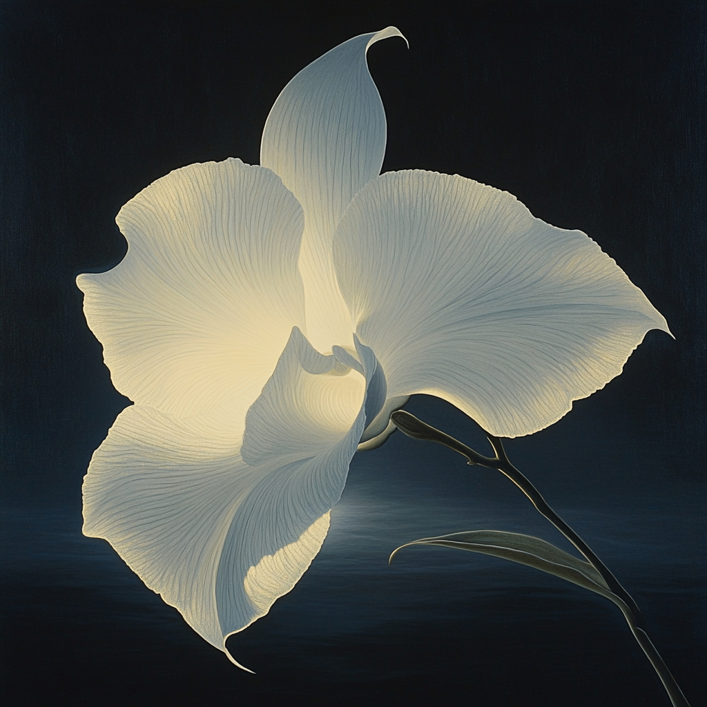 Caravaggio Inspired Moonlit Orchid Paint by numbers art