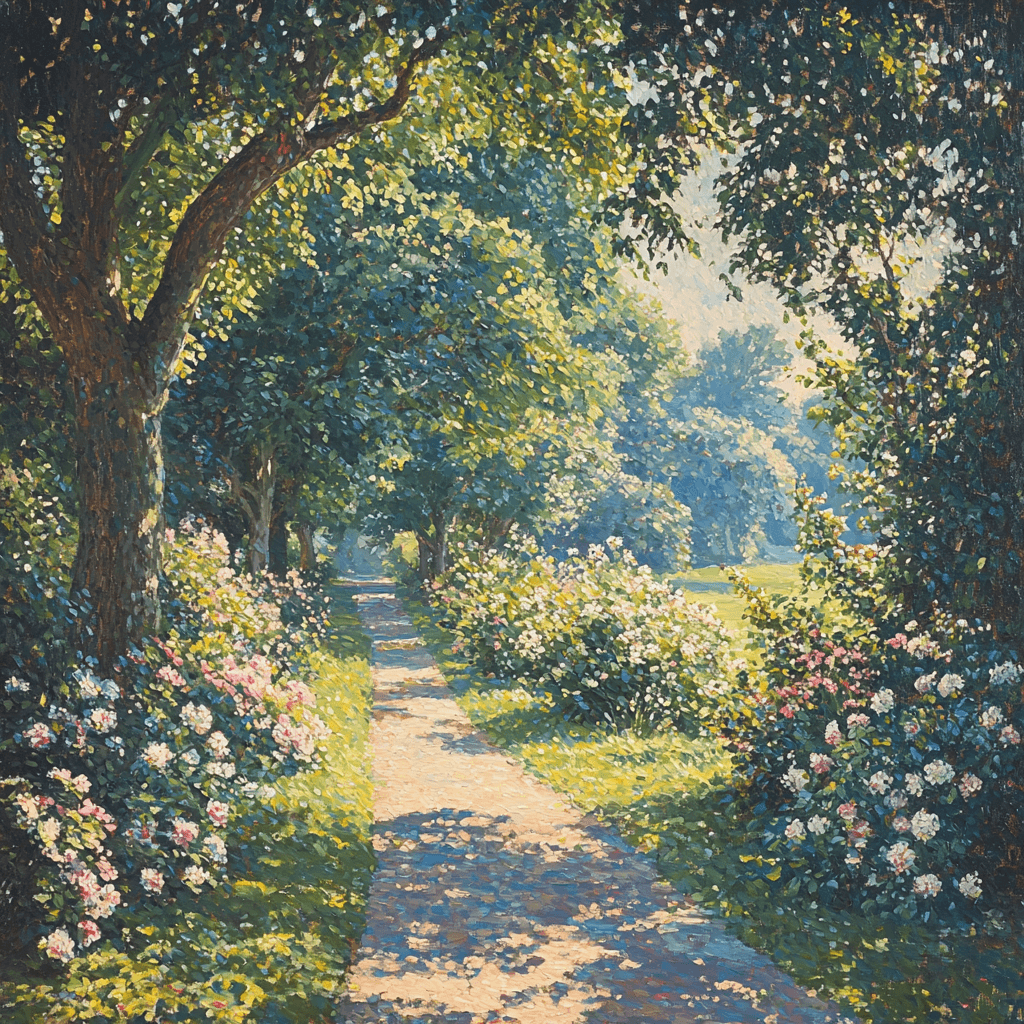 John Constable Inspired Historic Garden Path Paint By Color