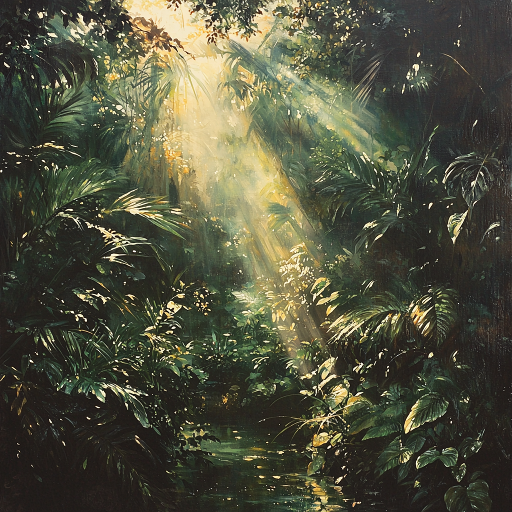 Caravaggio Inspired Chiaroscuro Garden Paint By Numbers