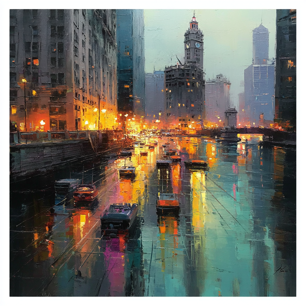 Claude Monet Inspired Metropolis Reflections Paint By Numbers Kits