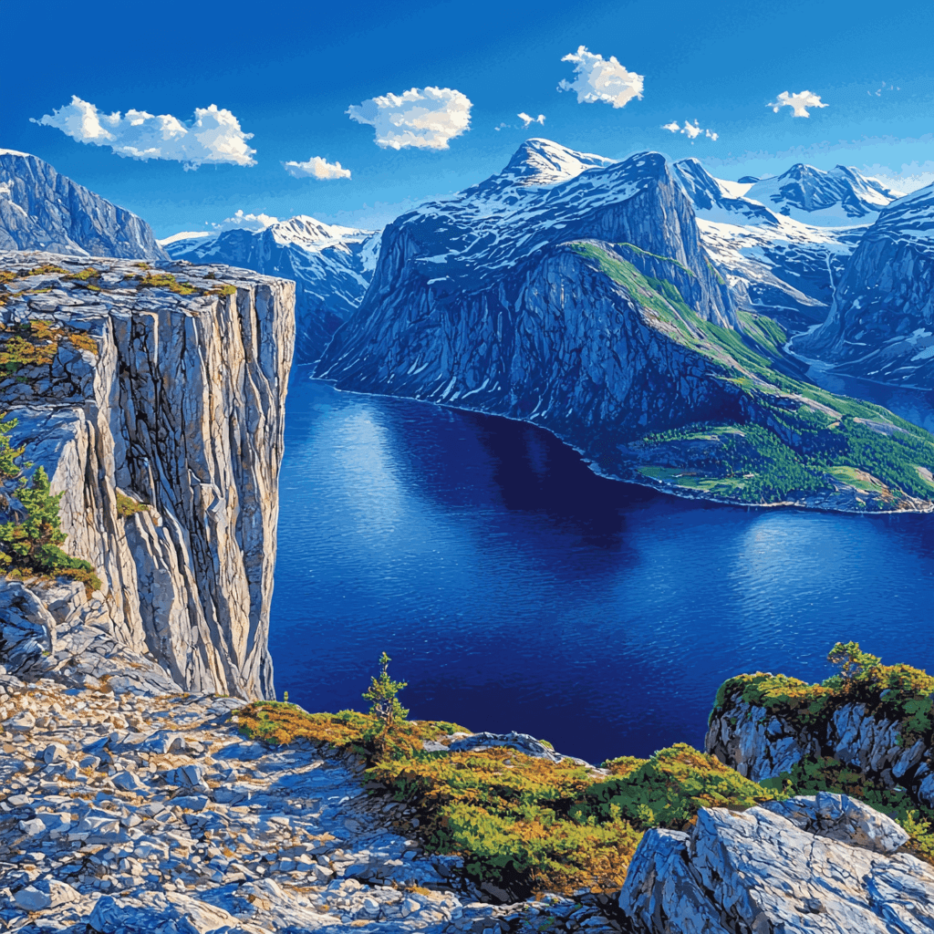 Trolltunga, Norway Numbered Painting Kits