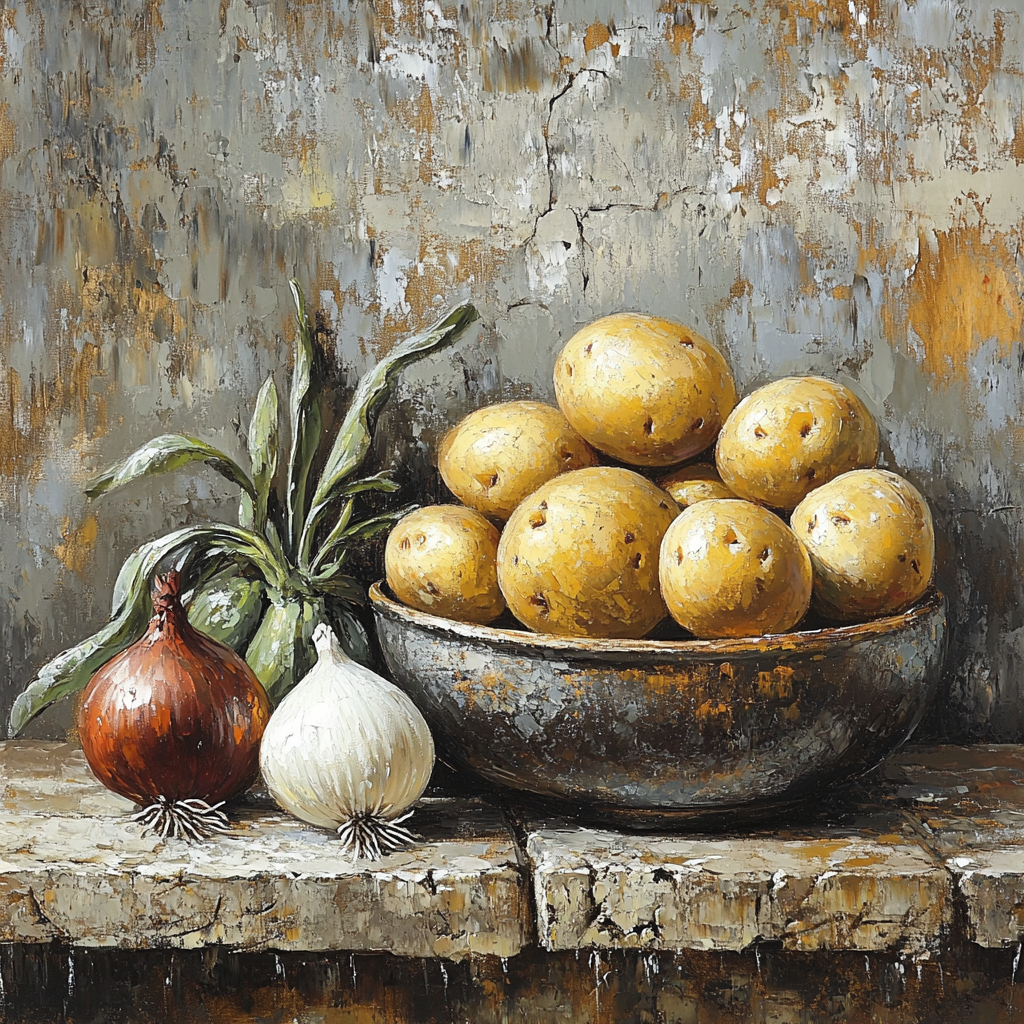 Diego Velázquez Inspired Market Vegetables Composition painting number kit