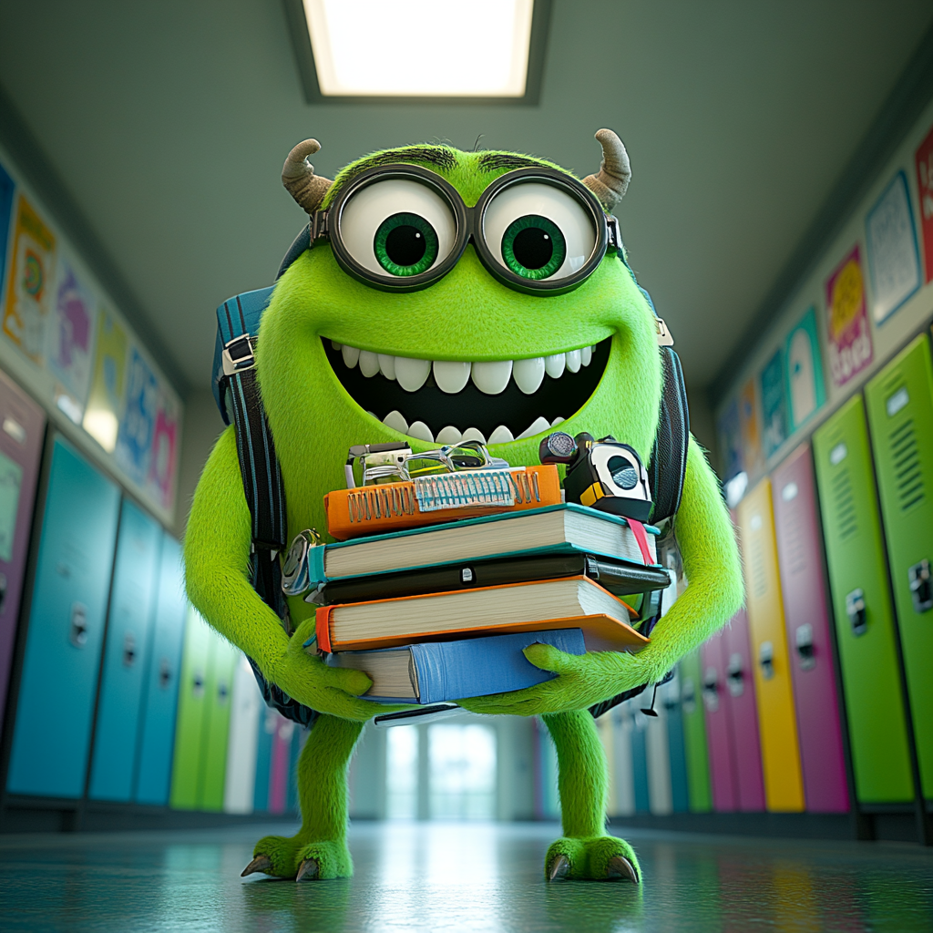 Mike Wazowski Goofy Grin Numbered painting kits