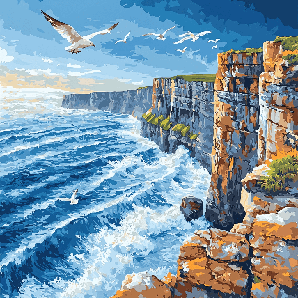 Cliffs Of Moher - County Clare Paint By Numbers Kits