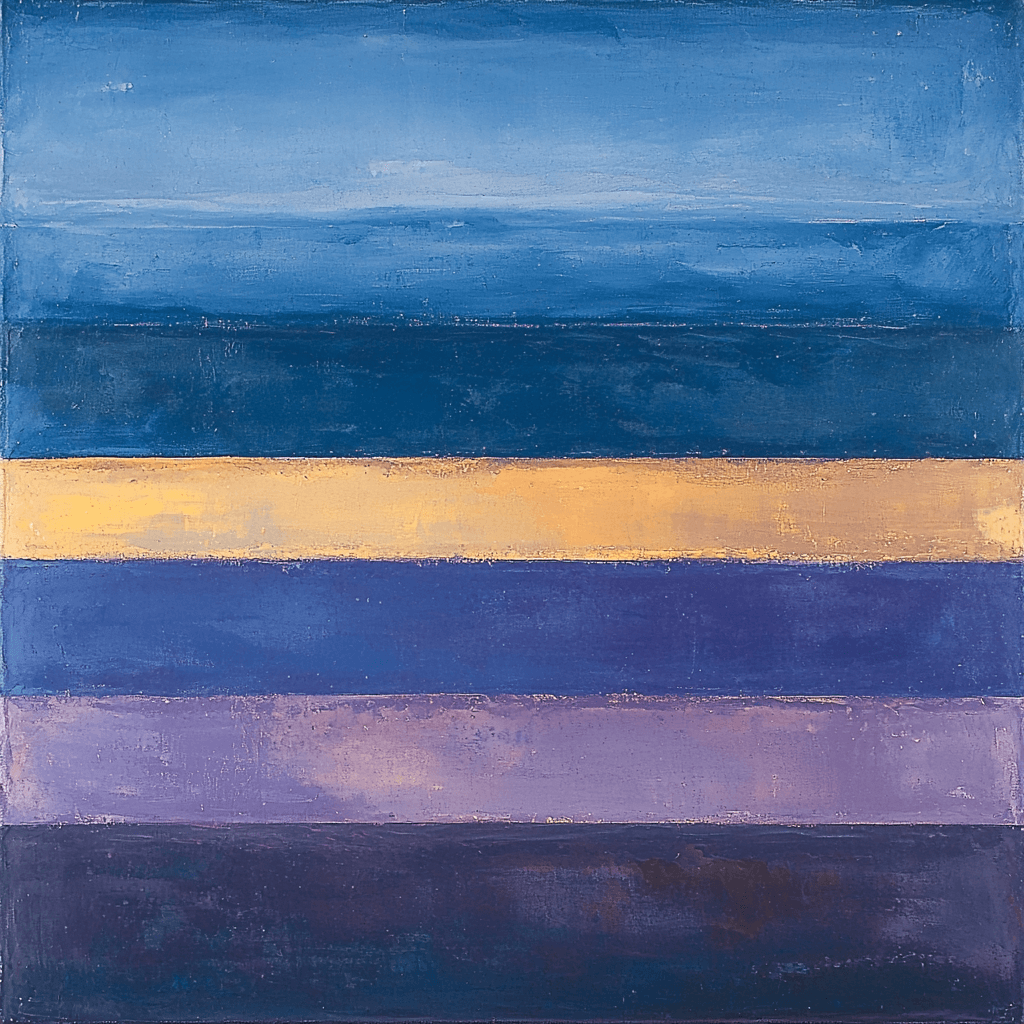 Mark Rothko Inspired Serenity Of Color Horizon Paint By Numbers
