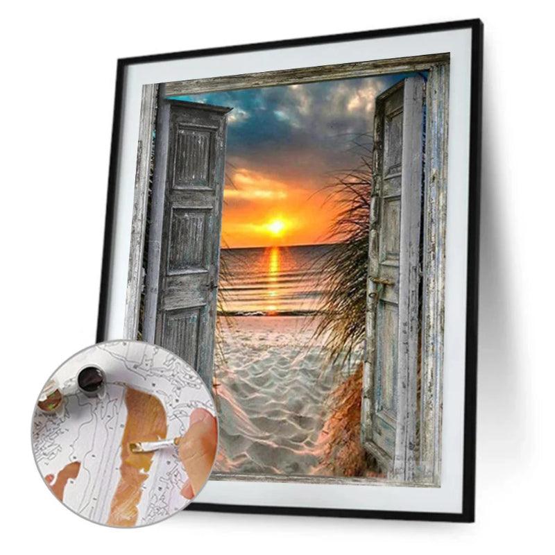 Sunrise Scenery Themed Paint by Numbers Kit