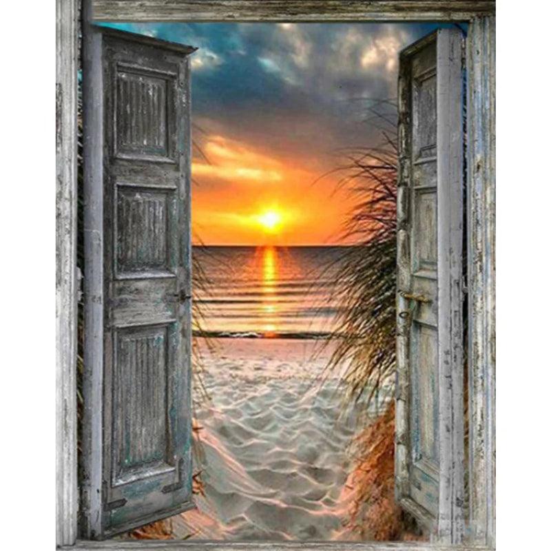 Sunrise Scenery Themed Paint by Numbers Kit