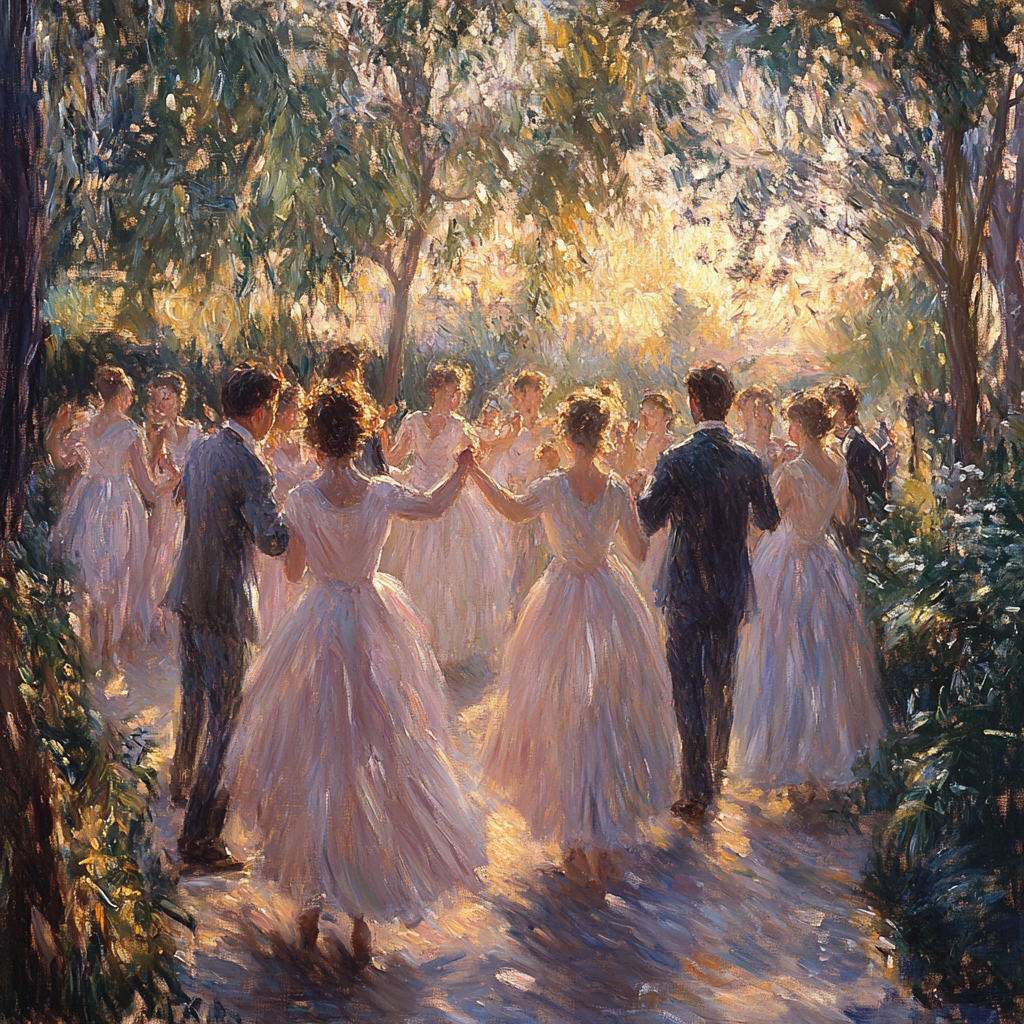 Pierre-Auguste Renoir Inspired Joyful Dance Party Paint by numbers kits