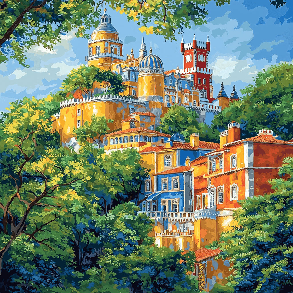 Sintra Palaces - Portugal Paint By Numbers Kits