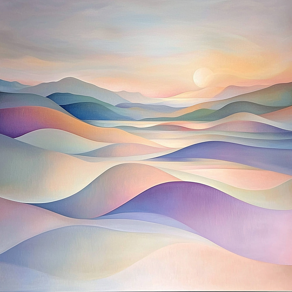 Paul Klee Inspired Dreamlike Landscapes Number Painting