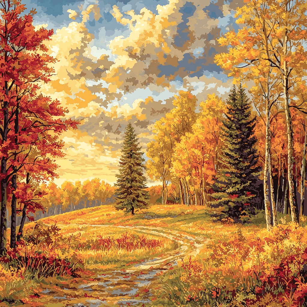 John Constable Inspired Echoes Of Autumn Numbered Painting Kits