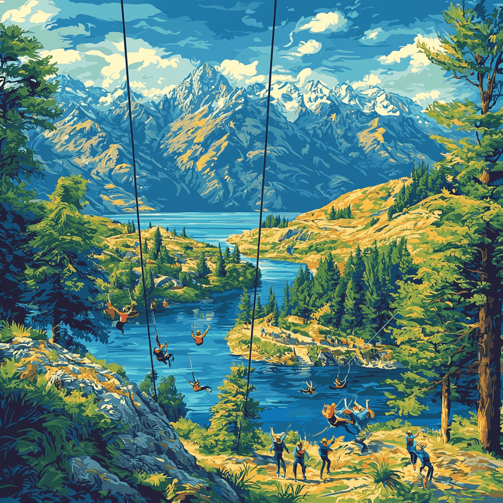 Queenstown Adventure Park Paint By Number