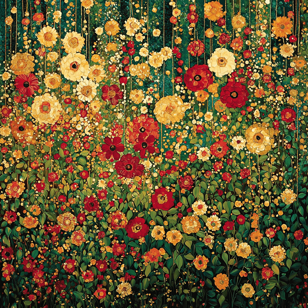 Klimt Inspired Bountiful Garden DIY Paint By Numbers