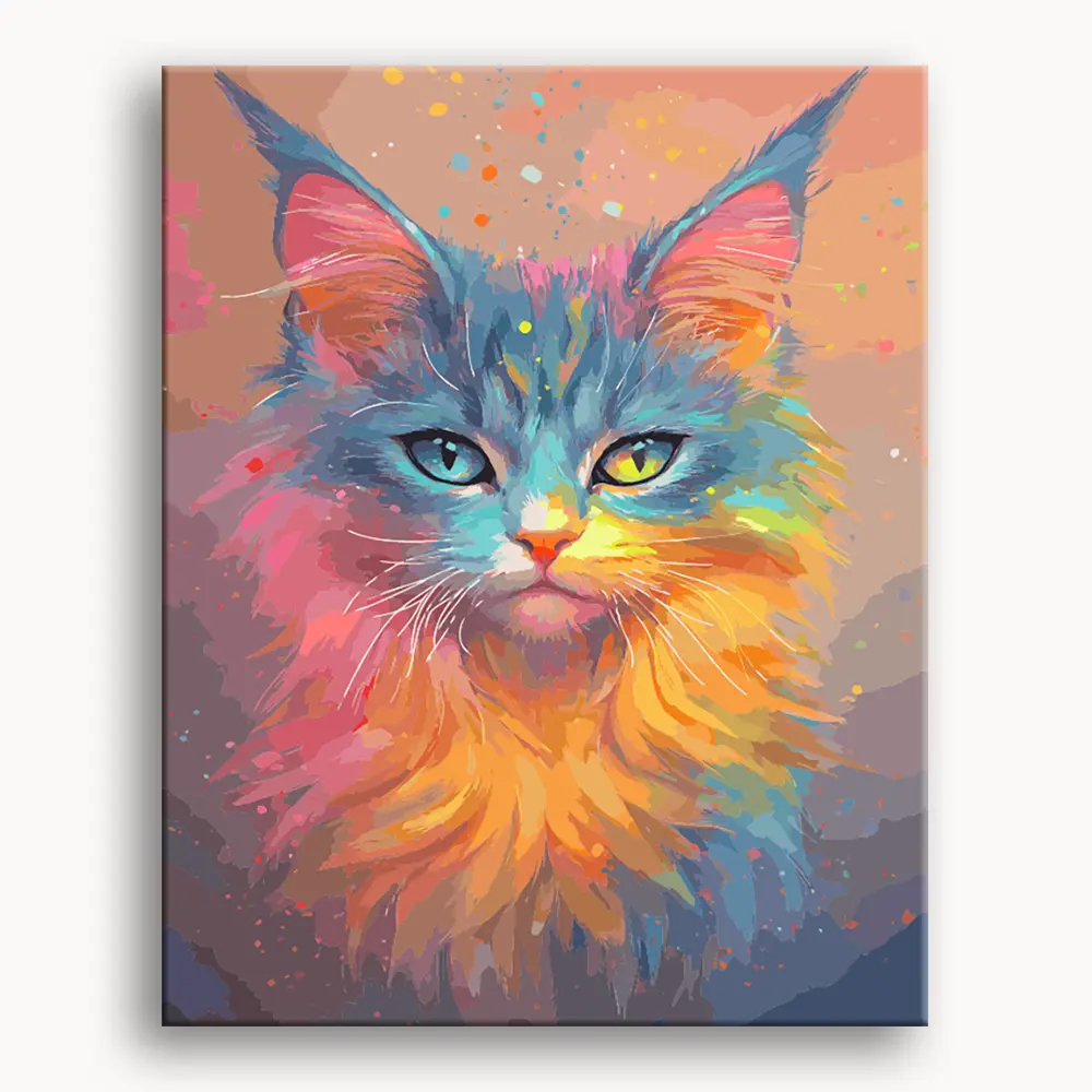 Happy Painting Exclusive DIY Paint by Number Kit Stress Relief Relaxation Toys Beginner Painting Kits Handicrafts with Lions Flowers & Birds Designs