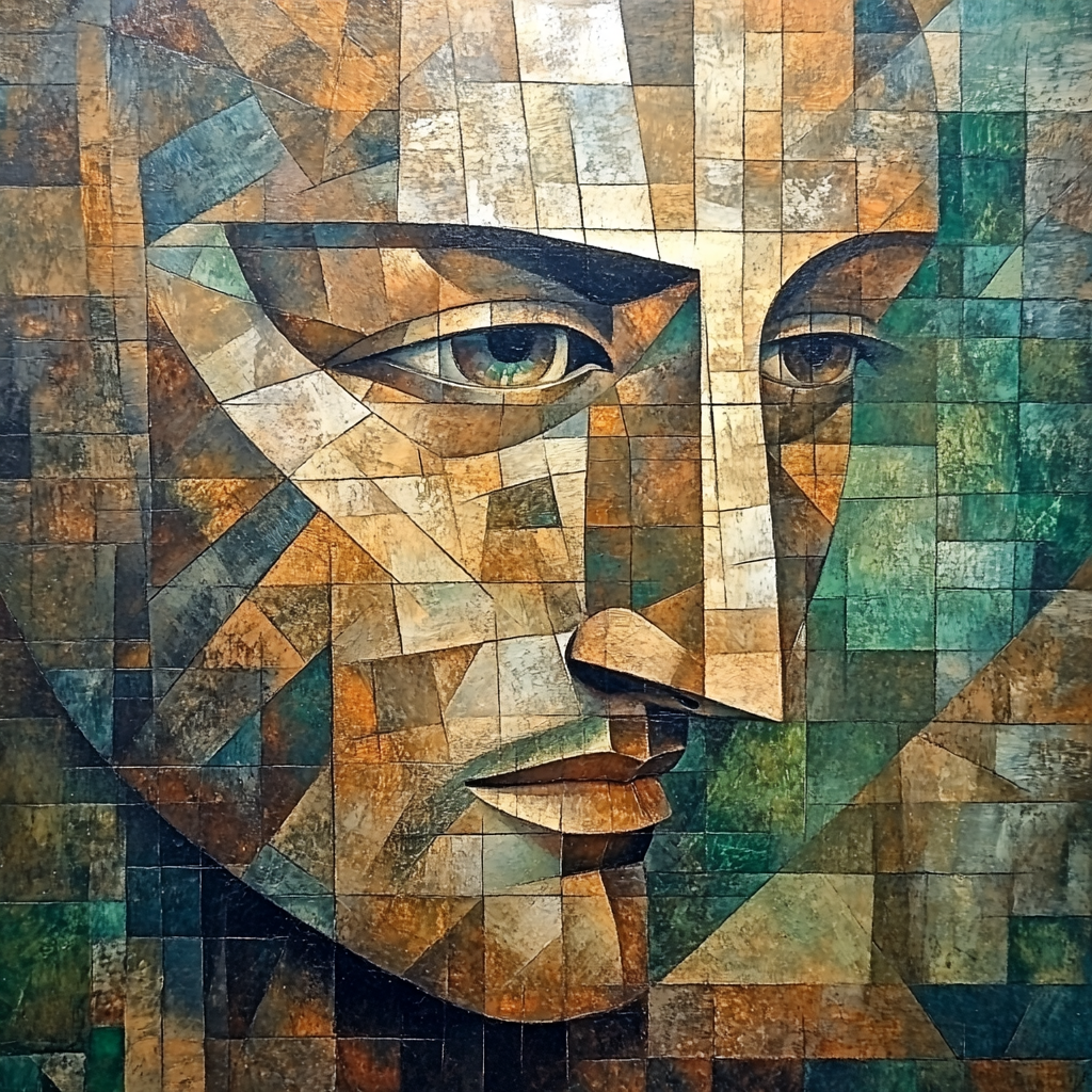 Pablo Picasso Inspired Mythological Warrior Number painting