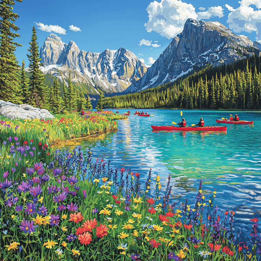 Emerald Lake Paint By Numbers