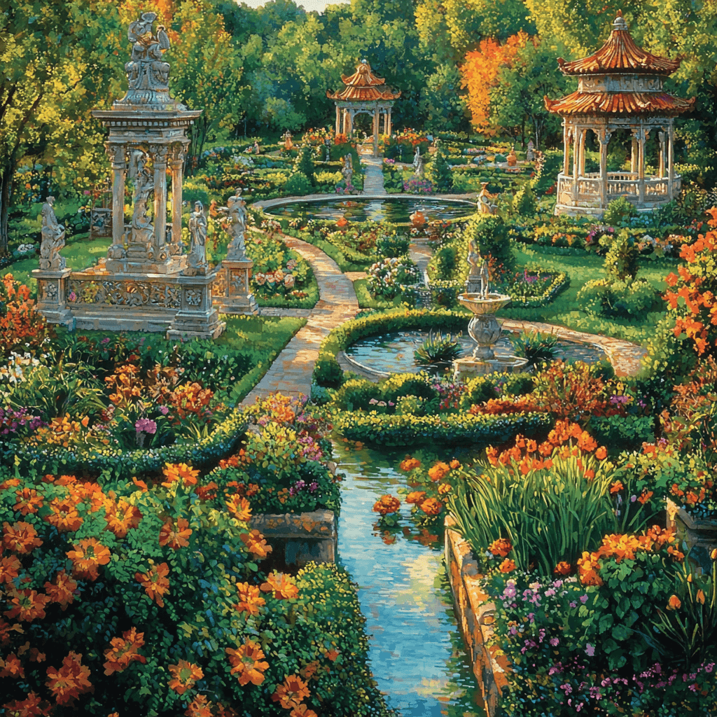 Hamilton Gardens - Hamilton, New Zealand Paint By Number