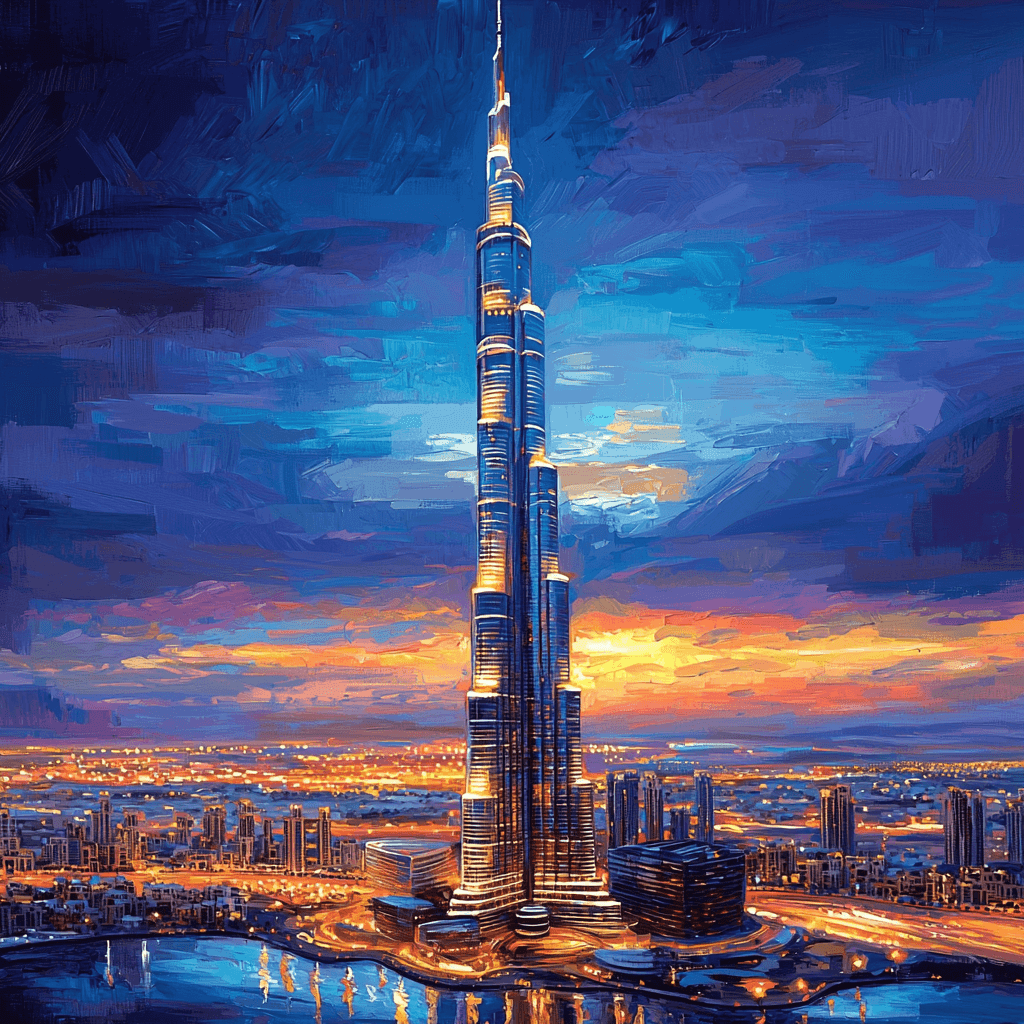 Burj Khalifa - Dubai Painting By Numbers Kit