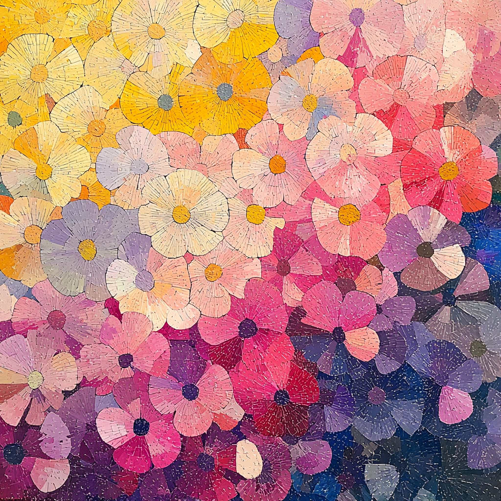 Georges Seurat Inspired Petals Of Imagination Paint By Color