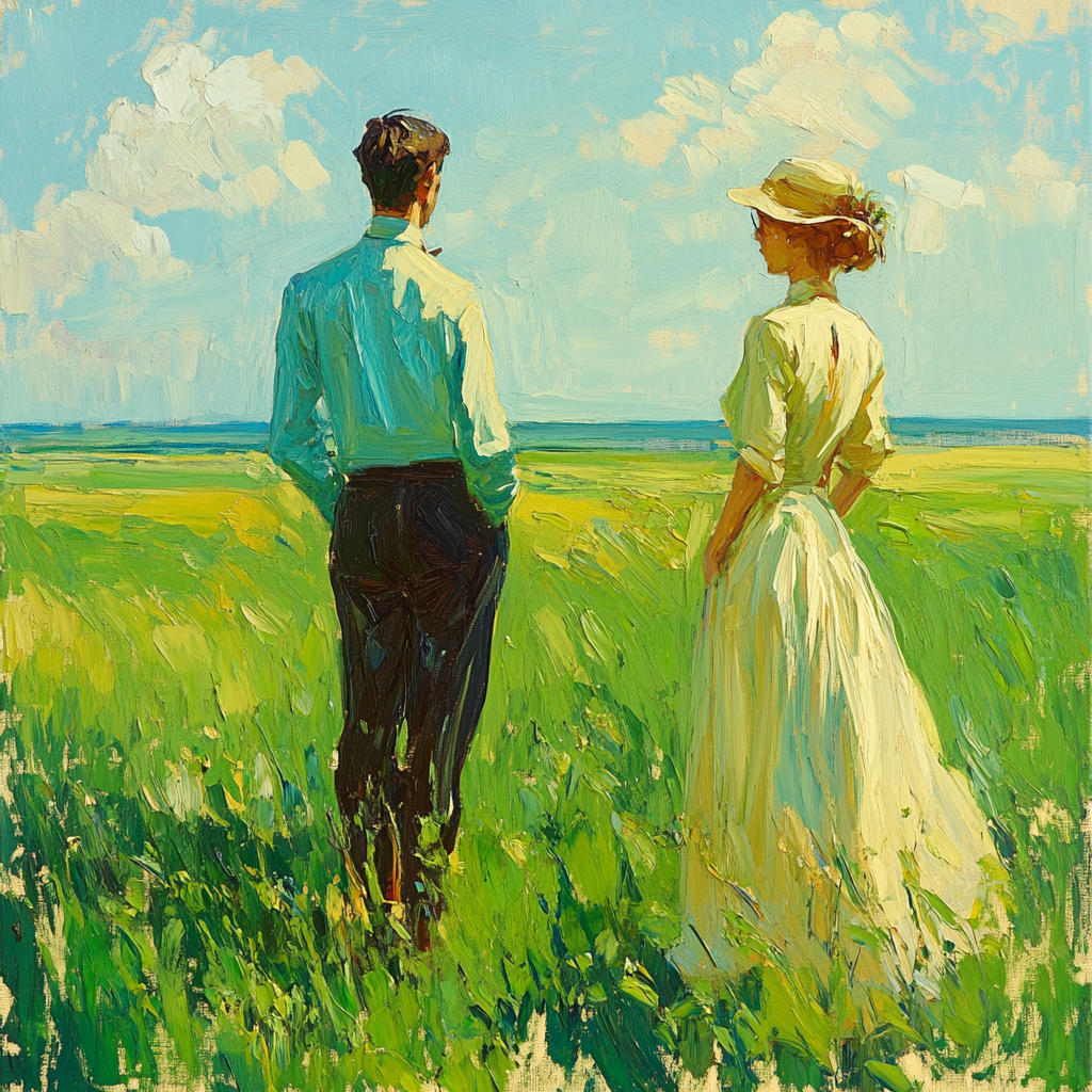 Thomas Gainsborough Inspired Pastoral Elegance Numbered painting kits