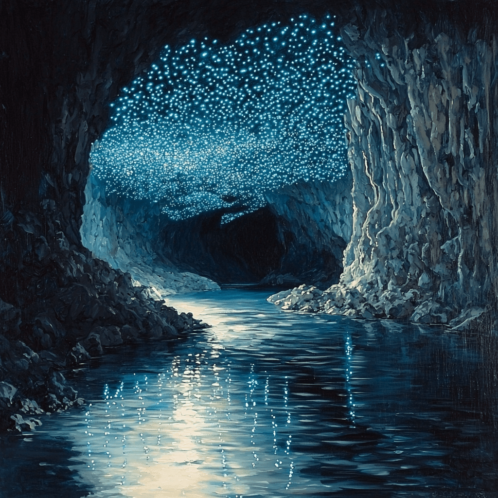 Glowworm Caves, Waitomo Numbered Painting Kits