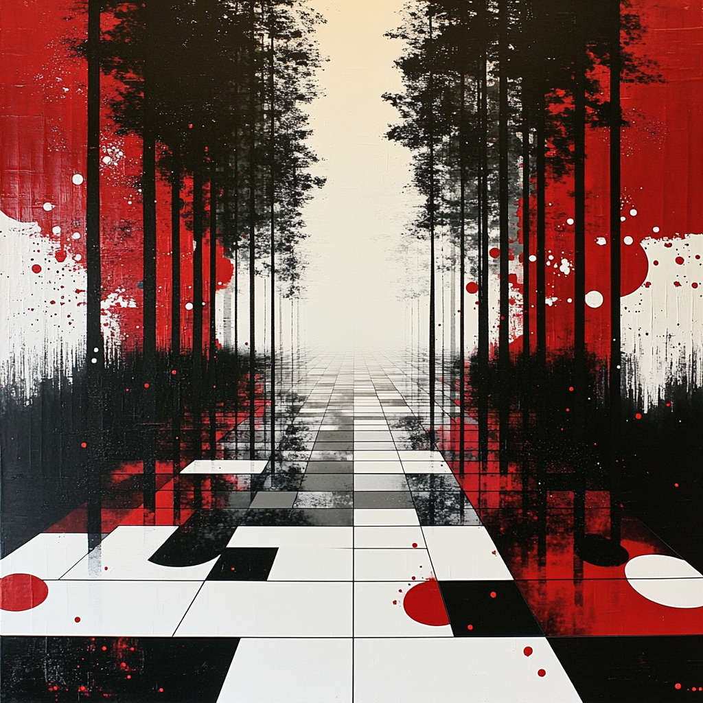 Yayoi Kusama Inspired Mirror Garden Of Dots Paint by numbers kits