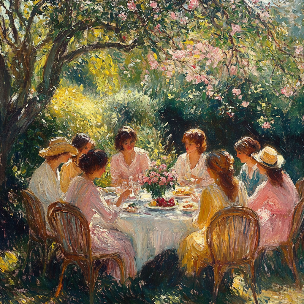 Renoir Inspired Spring Afternoon Painting by numbers kit