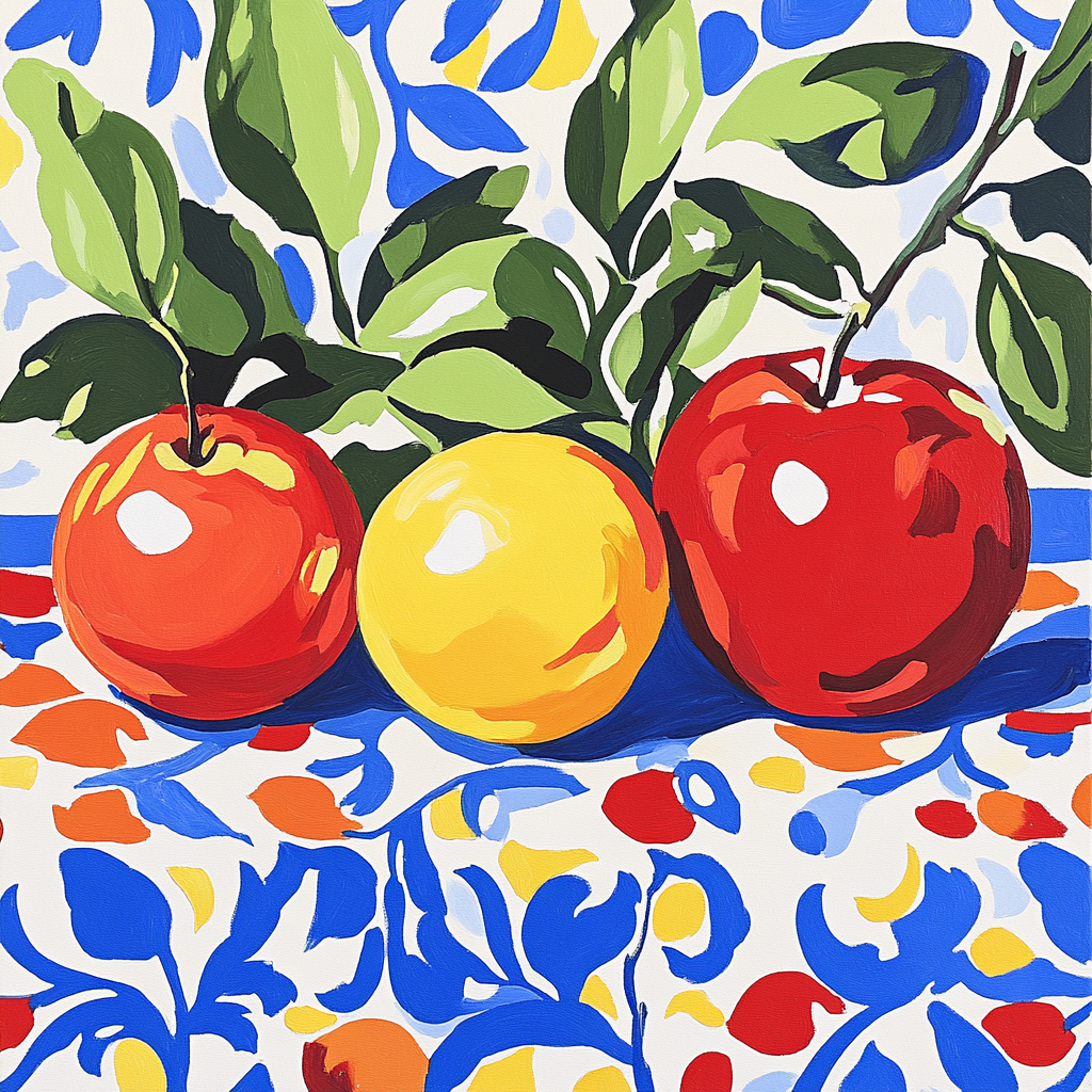 Henri Matisse Inspired Fruit Still Life Paint by numbers kits
