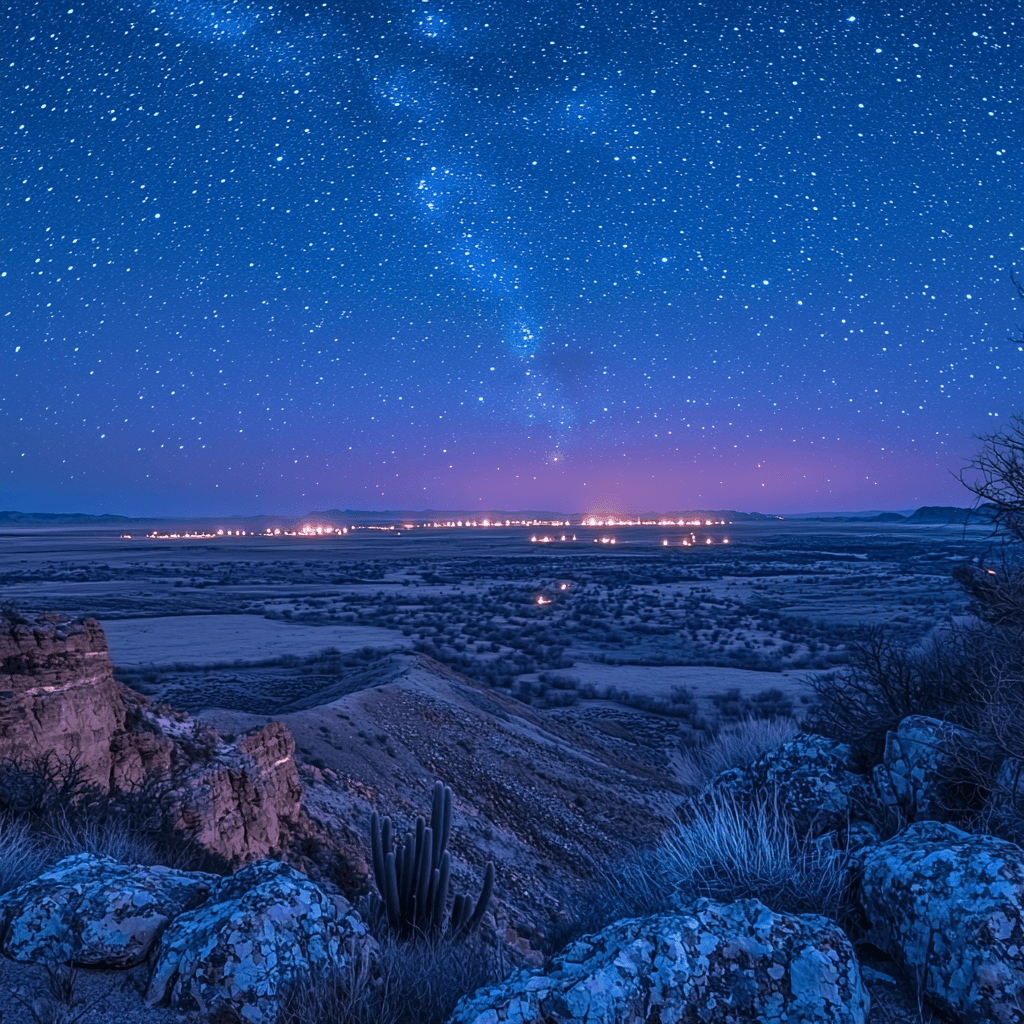 Marfa Lights Viewing Area DIY Paint By Numbers