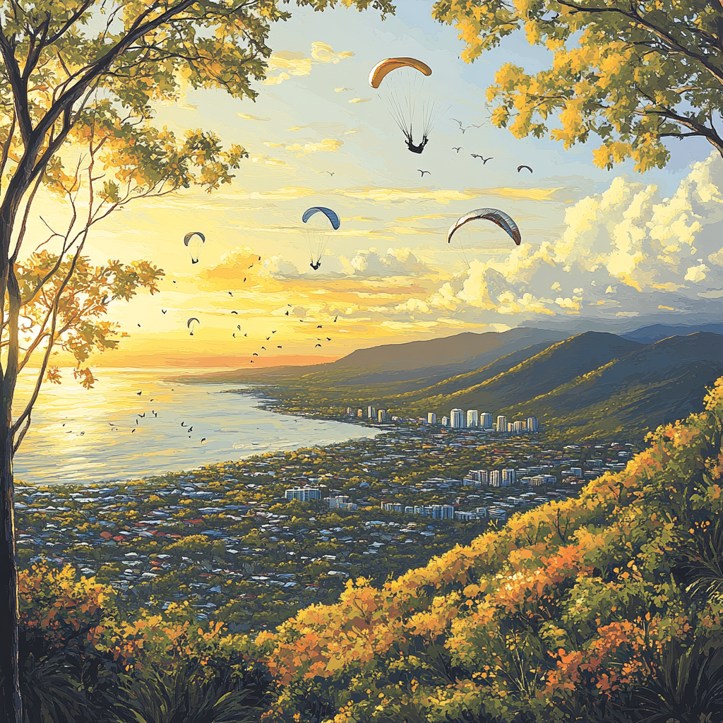 Castle Hill View Cairns Australia Painting by numbers kit