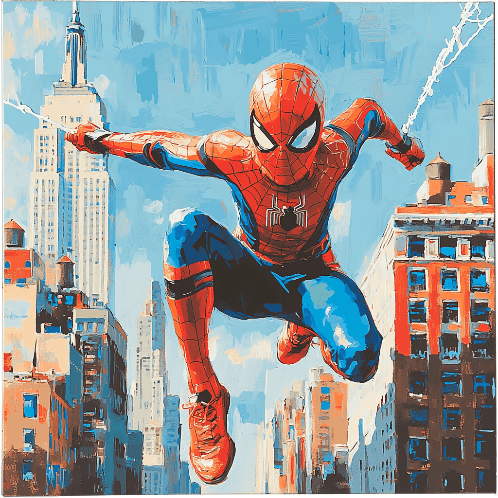 Tom Holland: The Friendly Neighborhood Spider-Man Painting Number Kit