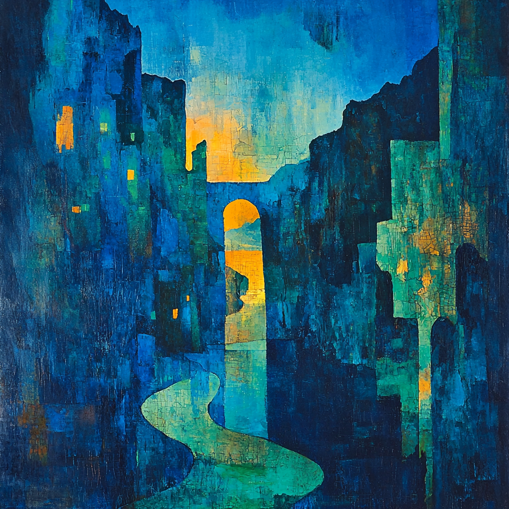 Max Ernst Inspired Enigmatic Nightscapes Painting Number Kit