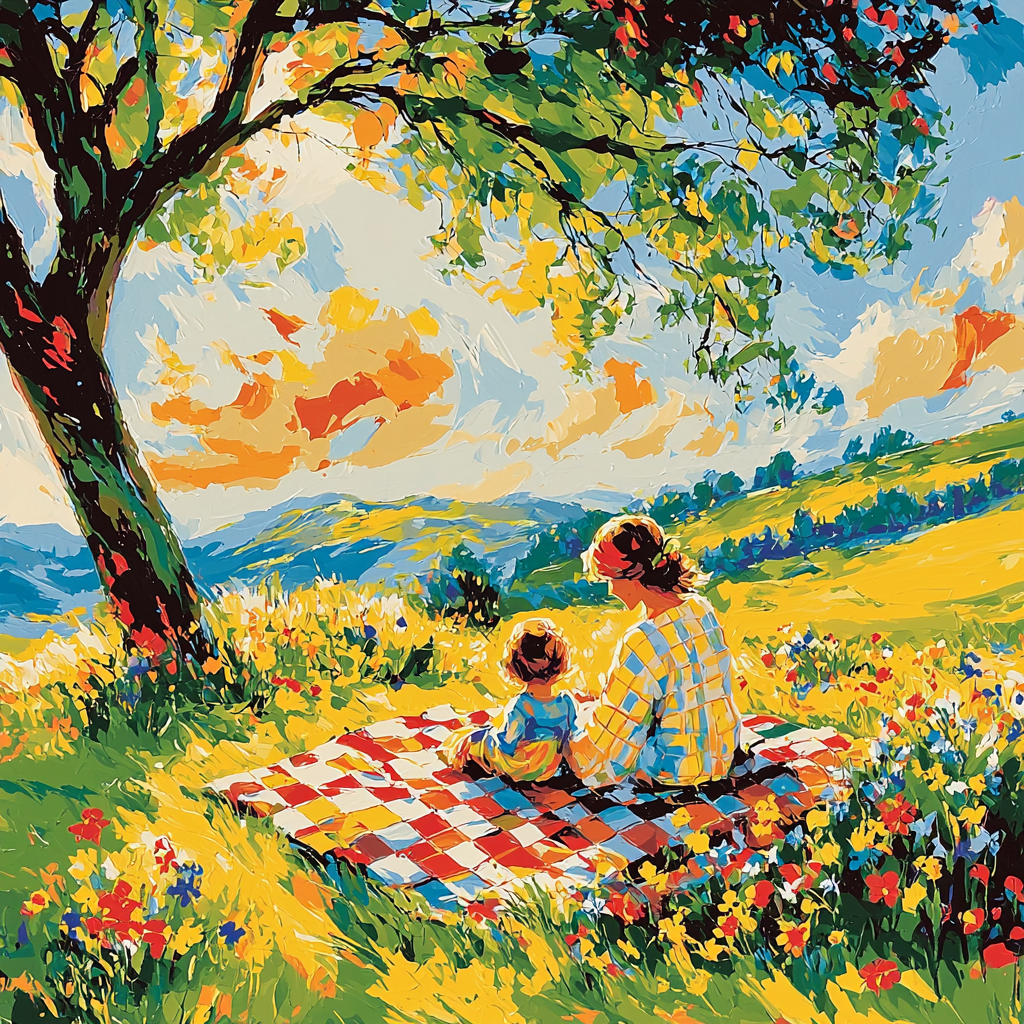 Joy Of Mother's Day Picnic Paint By Numbers