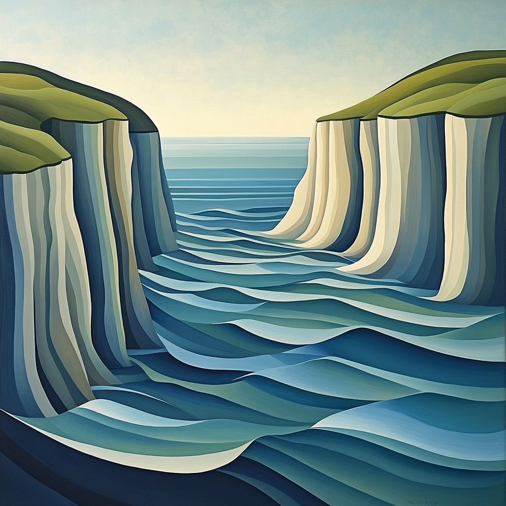 Paul Cézanne Inspired Coastal Planes Paint by numbers art