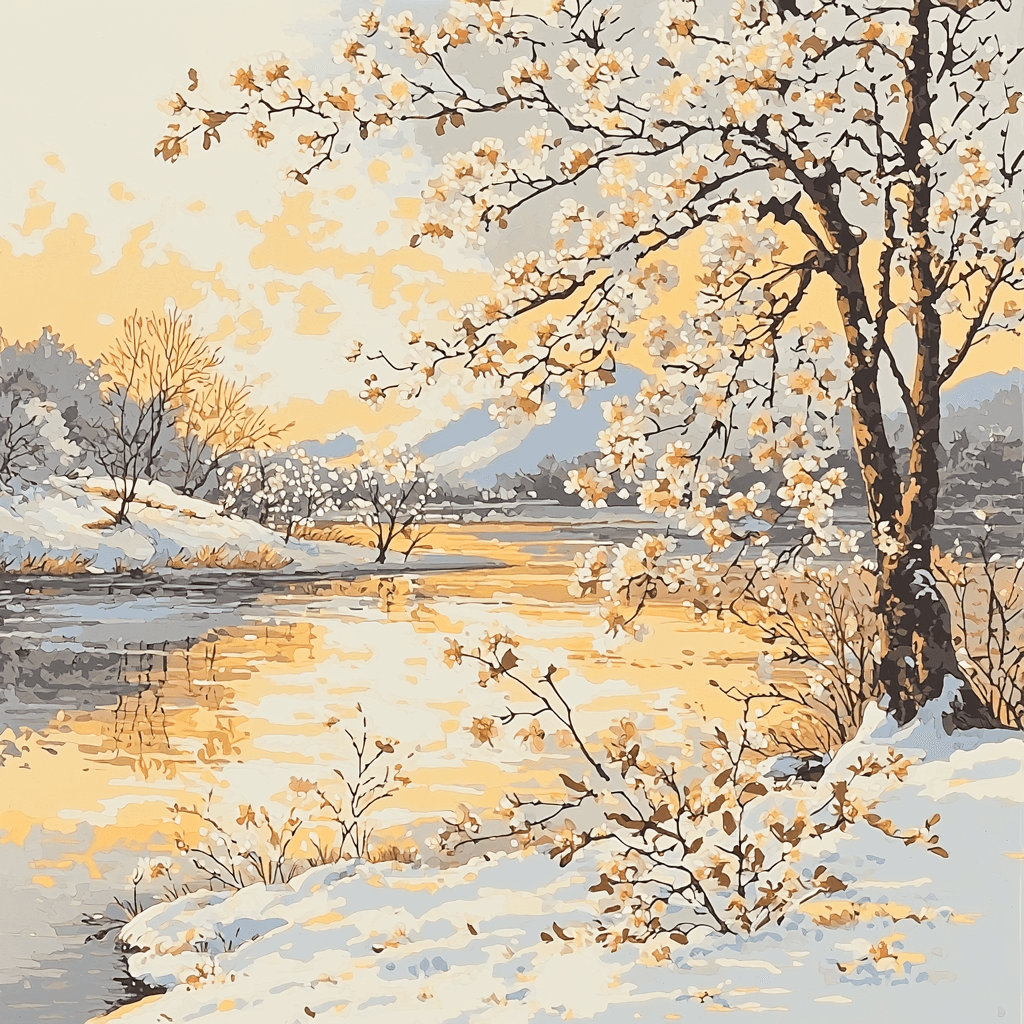 Utagawa Hiroshige Inspired The Harmony Of Seasons Paint By Number