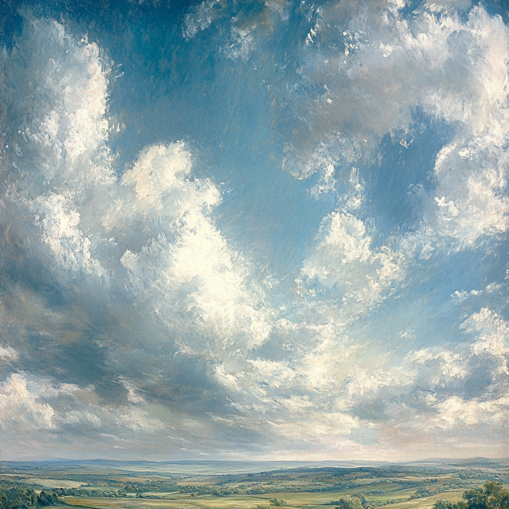 John Constable Inspired Cloudscape Paint by numbers kits