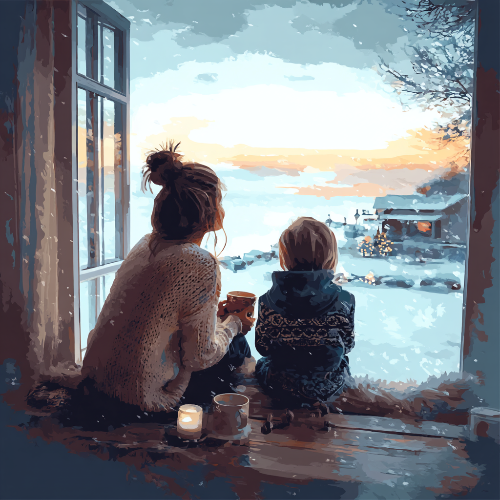 A Cozy Family Evening Painting By Numbers Kit