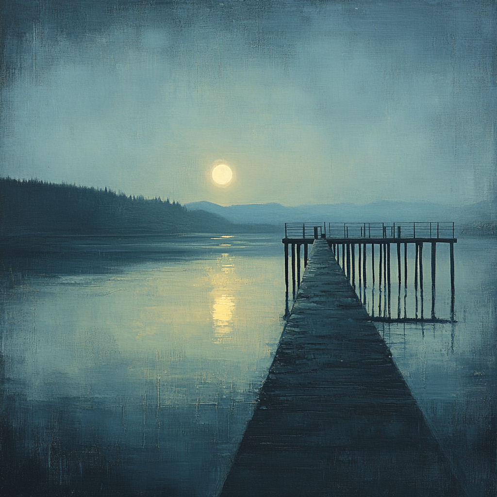 James McNeill Whistler Inspired Nocturne Pier Painting by numbers kit